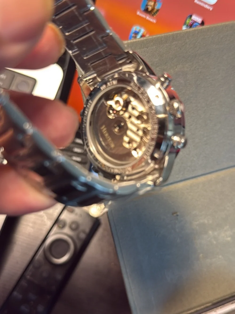 Heritor Wilhelm Automatic Skeleton Bracelet Watch - Silver with Blue Dial